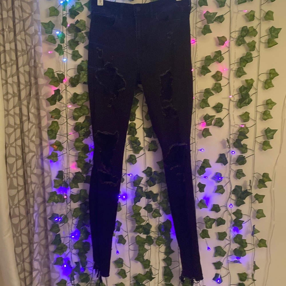 Super Ripped Black Jeans